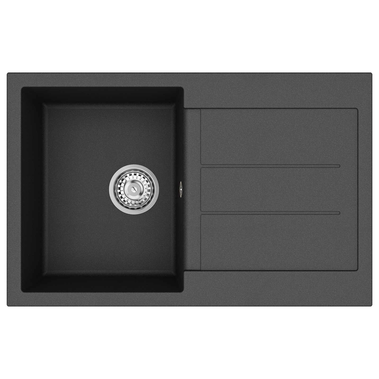 Σιντρινο Μαύρο 780 x 500 mm 80% Χαλαζίας και 20% Ρητίνη - Pakobazaar