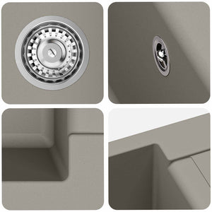 Σιντρινο Γκρι 780 x 500 mm 80% Χαλαζίας και 20% Ρητίνη - Pakobazaar