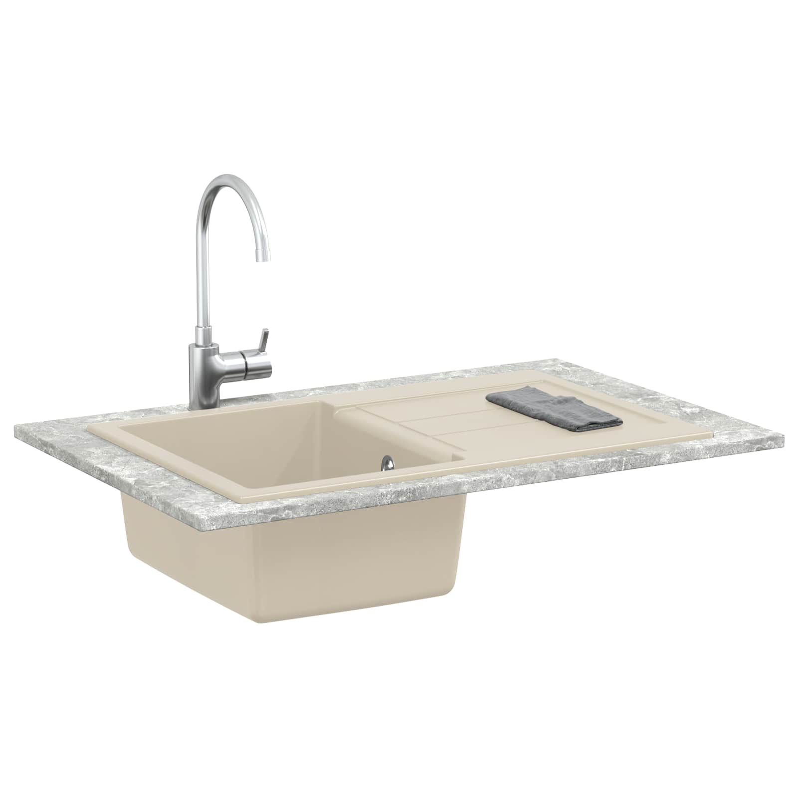Σιντρινο Μπεζ 780 x 500 mm 80% Χαλαζίας και 20% Ρητίνη - Pakobazaar