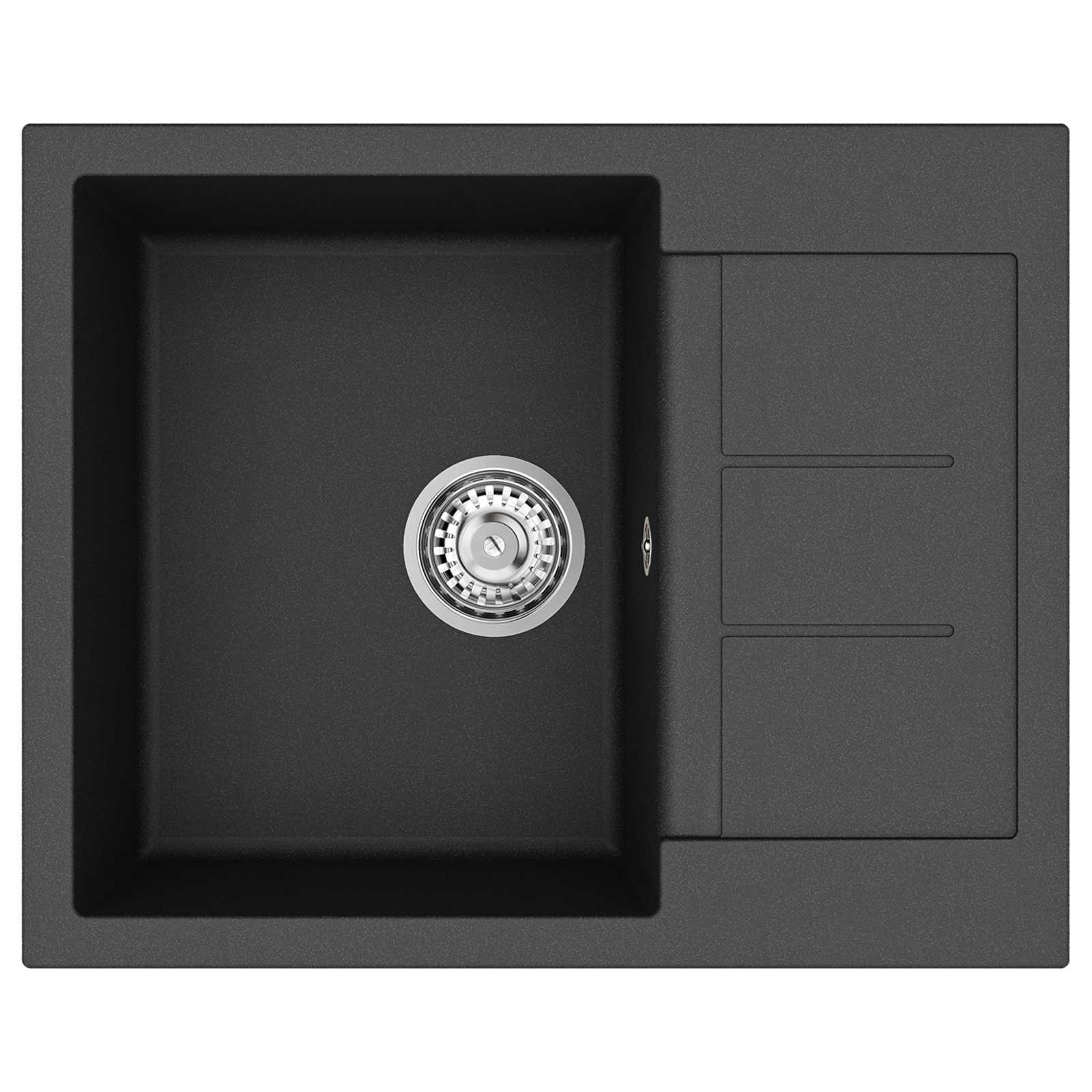 Σιντρινο Μαύρο 620 x 500 mm 80% Χαλαζίας και 20% Ρητίνη - Pakobazaar