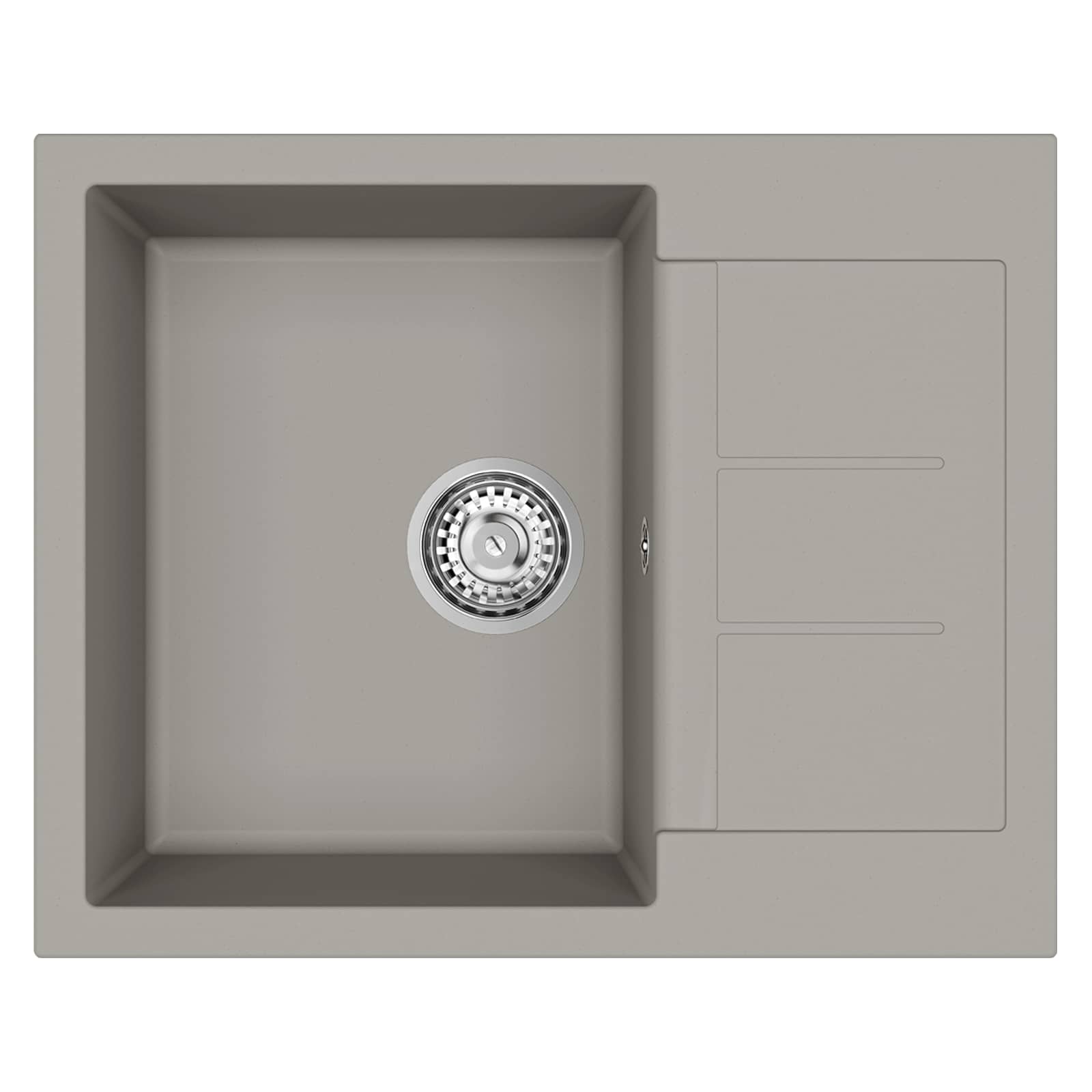 Σιντρινο Γκρι 620 x 500 mm 80% Χαλαζίας και 20% Ρητίνη - Pakobazaar
