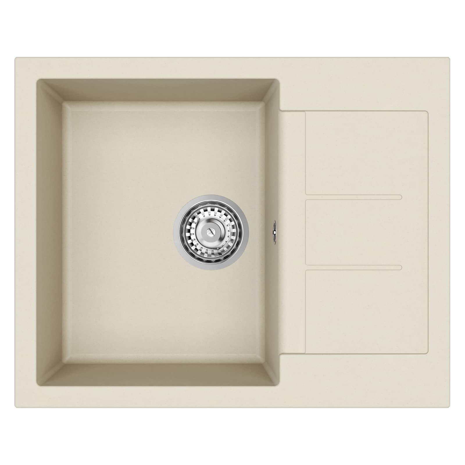 Σιντρινο Μπεζ 620 x 500 mm 80% Χαλαζίας και 20% Ρητίνη - Pakobazaar