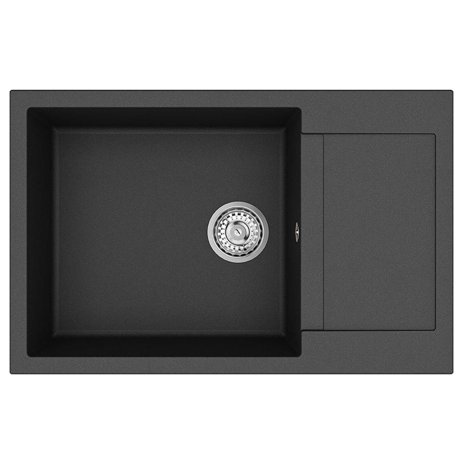 Σιντρινο Μαύρο 780 x 500 mm 80% Χαλαζίας και 20% Ρητίνη - Pakobazaar