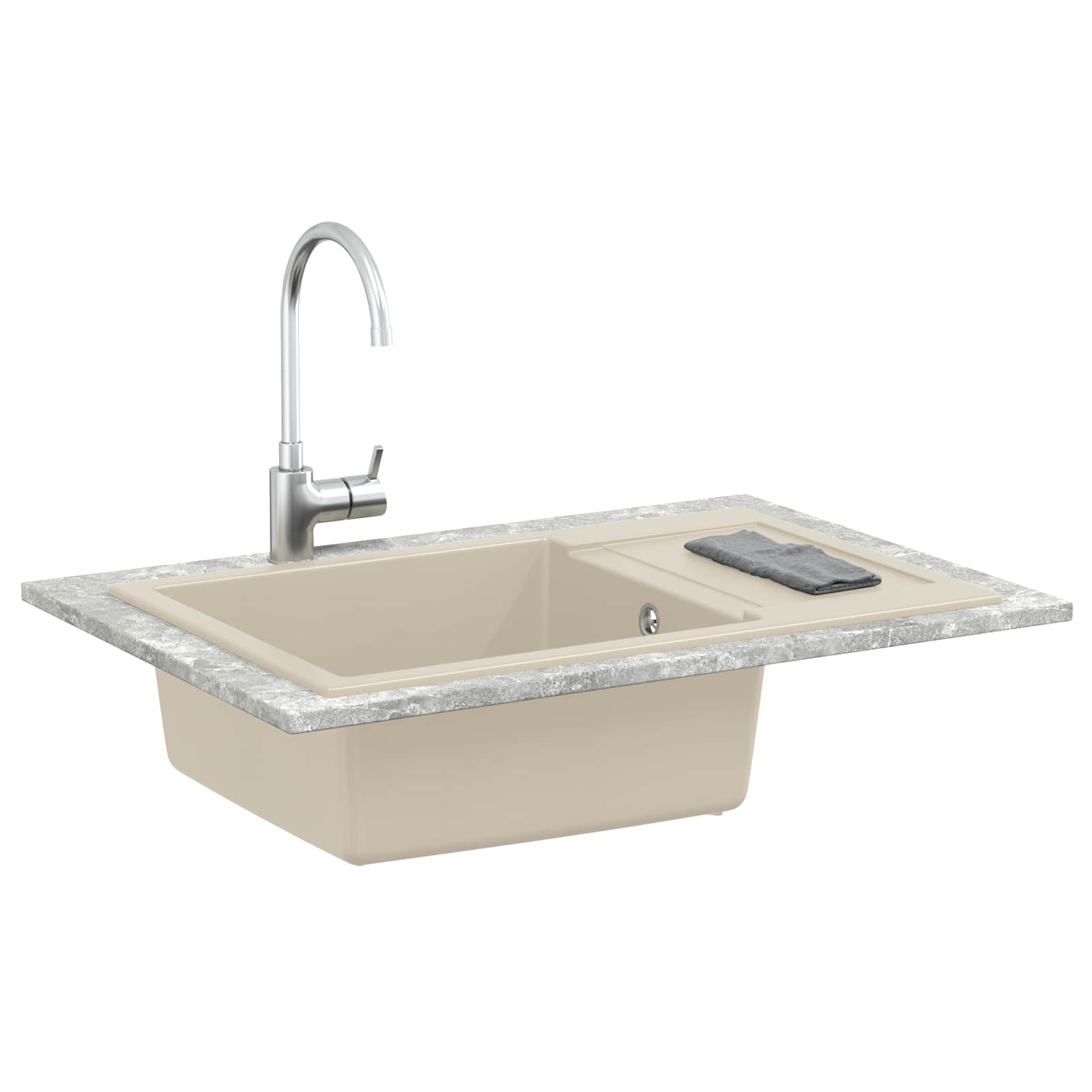 Σιντρινο Μπεζ 780 x 500 mm 80% Χαλαζίας και 20% Ρητίνη - Pakobazaar