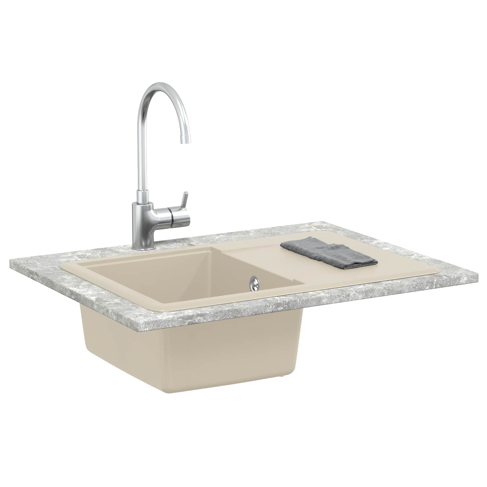 Σιντρινο Μπεζ 670 x 460 mm 80% Χαλαζίας και 20% Ρητίνη - Pakobazaar