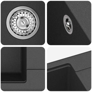 Σιντρινο Μαύρο 560 x 460 mm 80% Χαλαζίας και 20% Ρητίνη - Pakobazaar