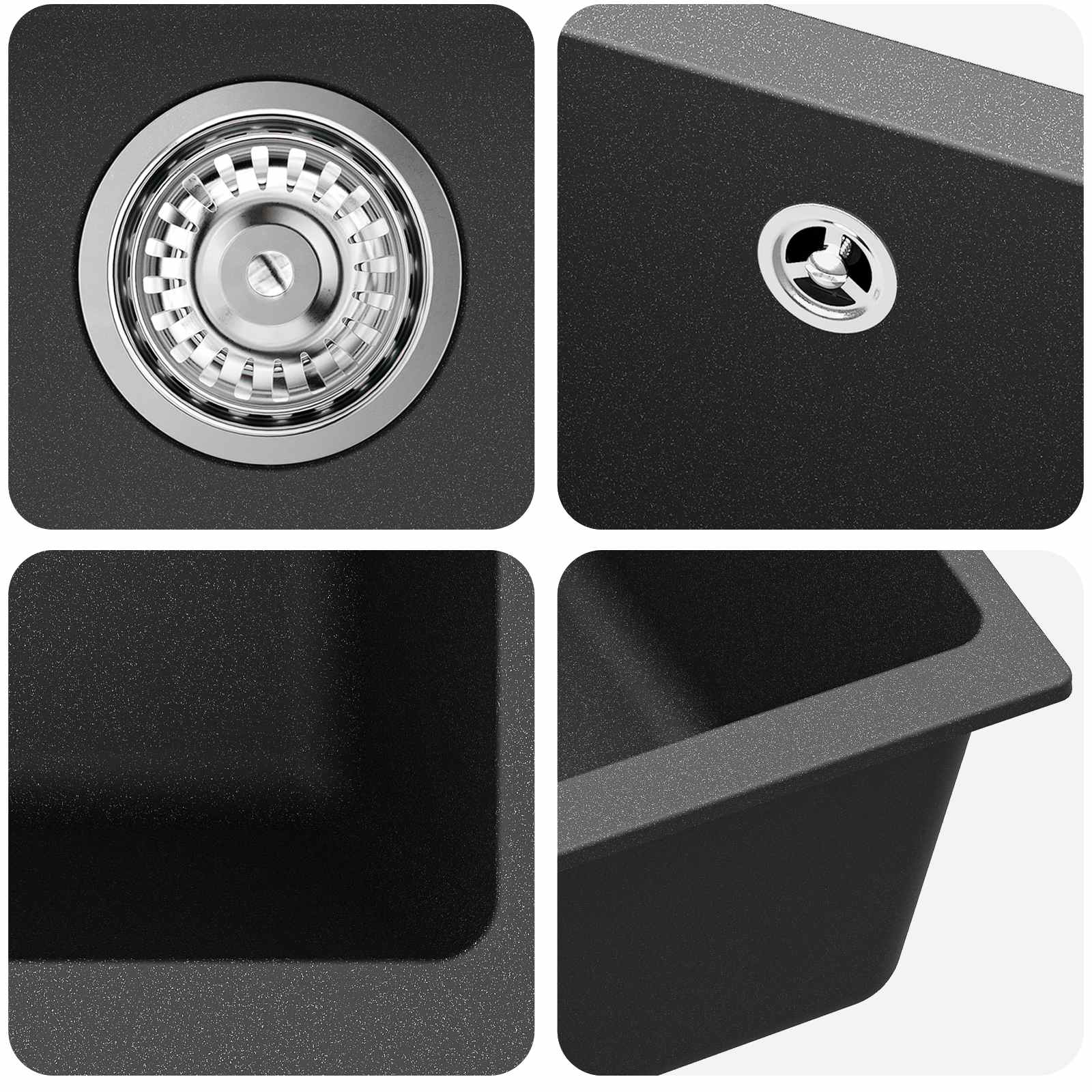 Σιντρινο Μαύρο 370 x 460 mm 80% Χαλαζίας και 20% Ρητίνη - Pakobazaar