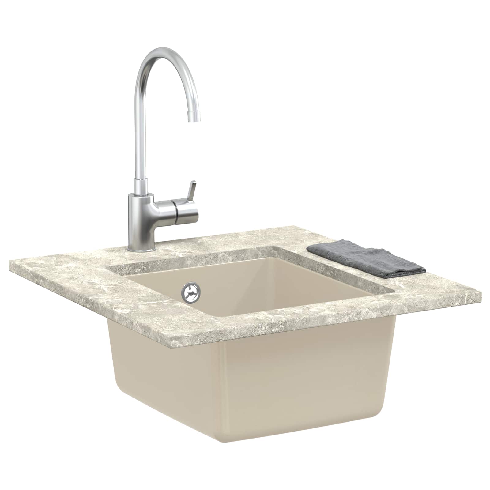 Σιντρινο Μπεζ 370 x 460 mm 80% Χαλαζίας και 20% Ρητίνη - Pakobazaar