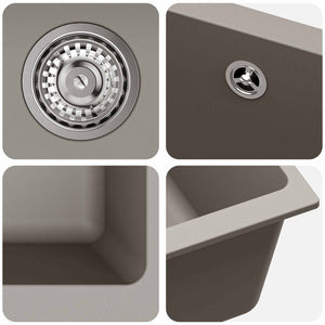 Σιντρινο Γκρι 430 x 460 mm 80% Χαλαζίας και 20% Ρητίνη - Pakobazaar