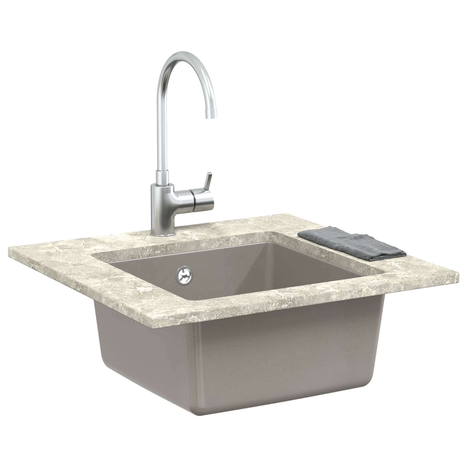Σιντρινο Γκρι 430 x 460 mm 80% Χαλαζίας και 20% Ρητίνη - Pakobazaar