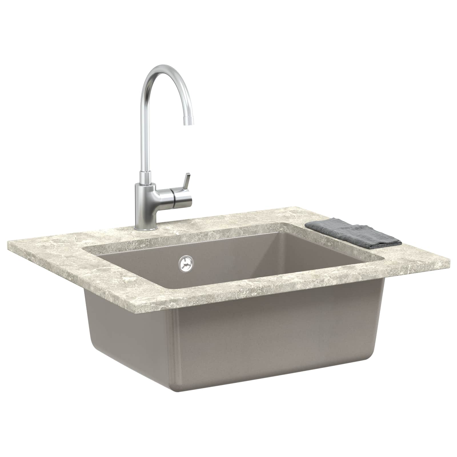 Σιντρινο Γκρι 530 x 460 mm 80% Χαλαζίας και 20% Ρητίνη - Pakobazaar