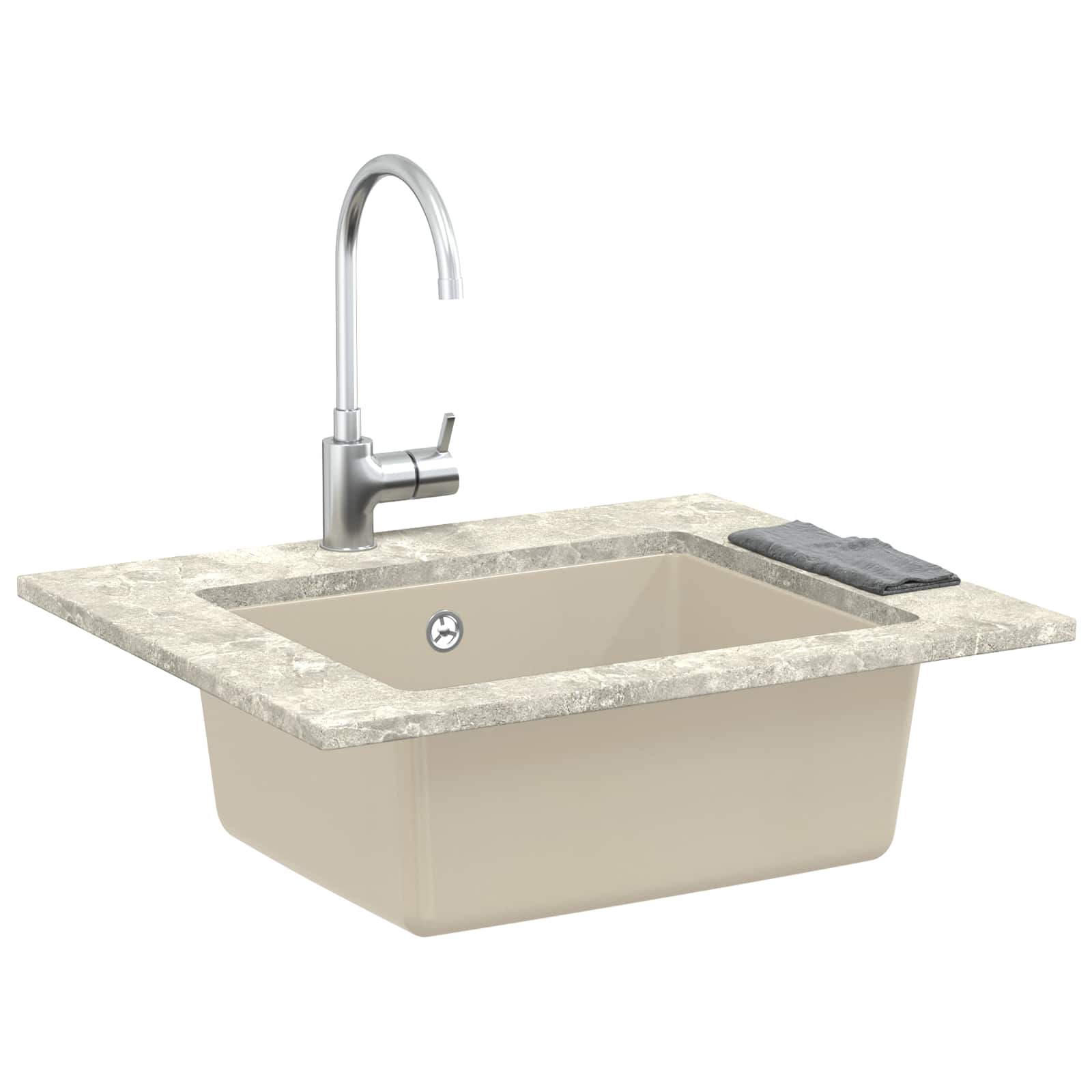 Σιντρινο Μπεζ 530 x 460 mm 80% Χαλαζίας και 20% Ρητίνη - Pakobazaar