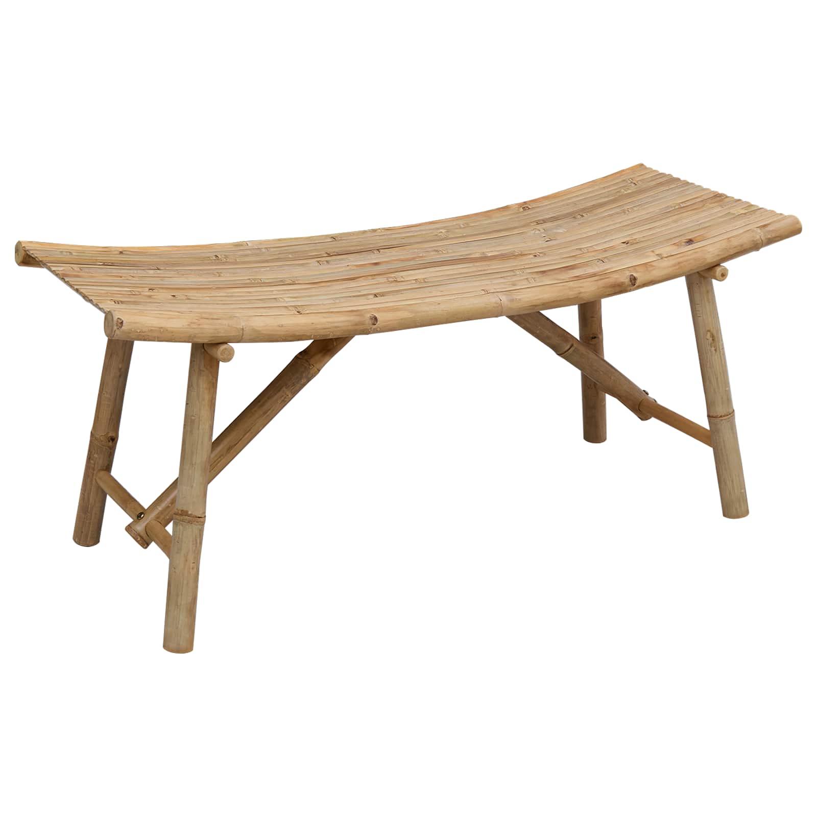 Παγκάκι κήπου Φυσικό 110 x 45 x 50 εκ Μπαμπού - Pakobazaar