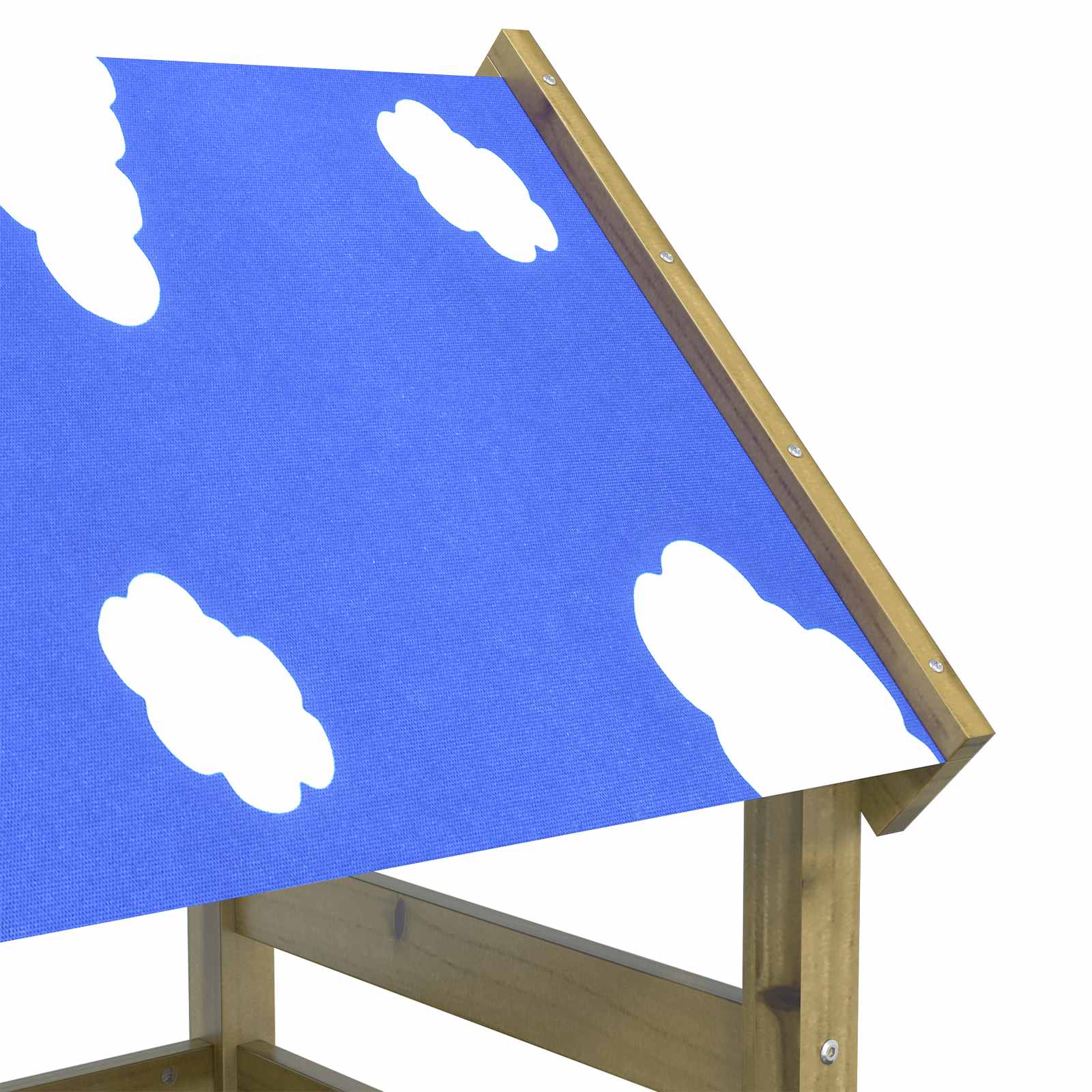 Πύργος Παιχνιδιού Καφέ Στερεό Εμπλουτισμένο Ξύλο