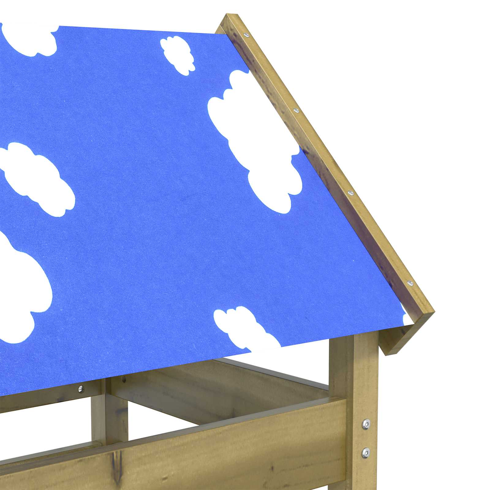 Πύργος Παιχνιδιού Καφέ Στερεό Εμπλουτισμένο Ξύλο