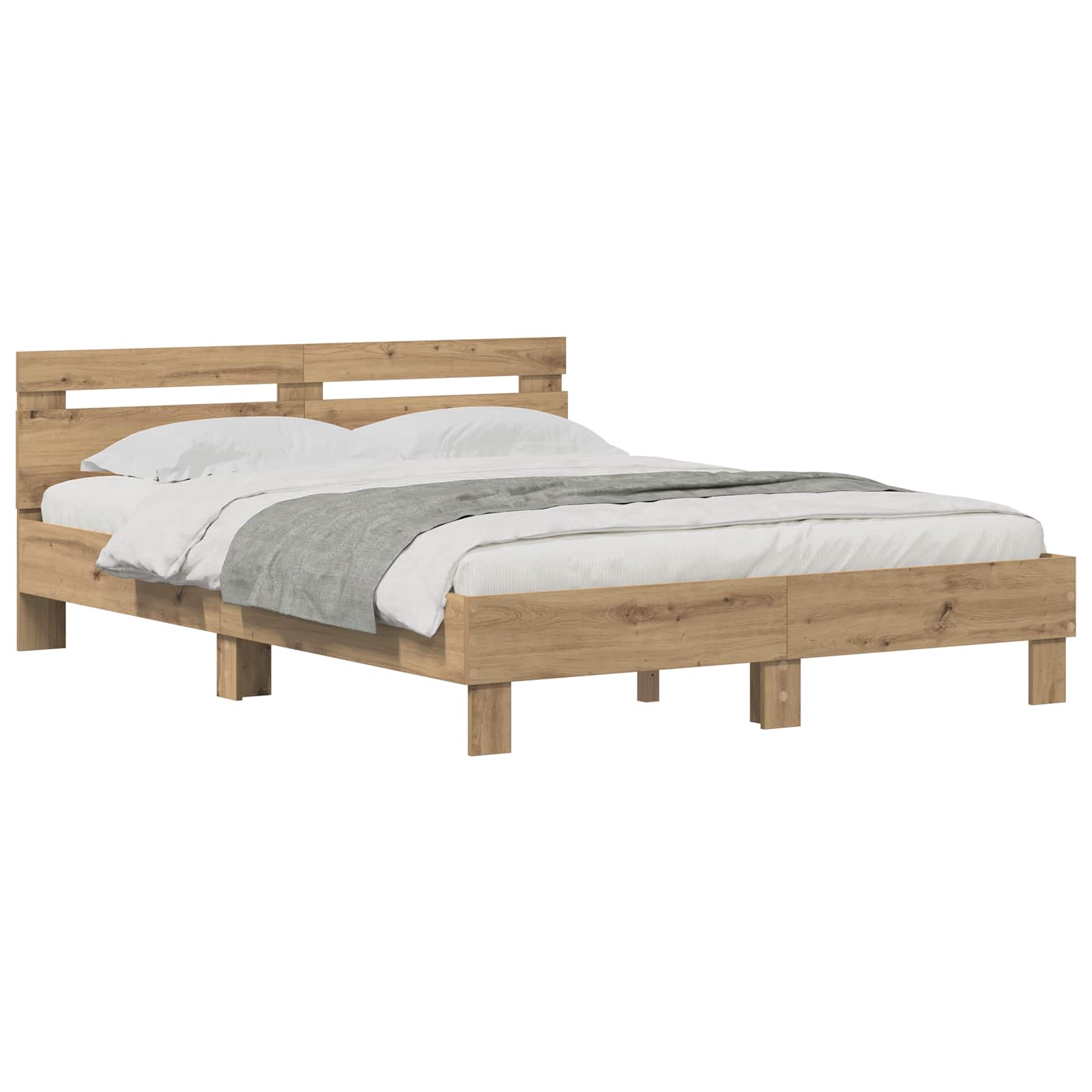 Σκελετός Κρεβατιού Artisan Oak 160 x 200 cm Επεξεργασμένο ξύλο - Pakobazaar