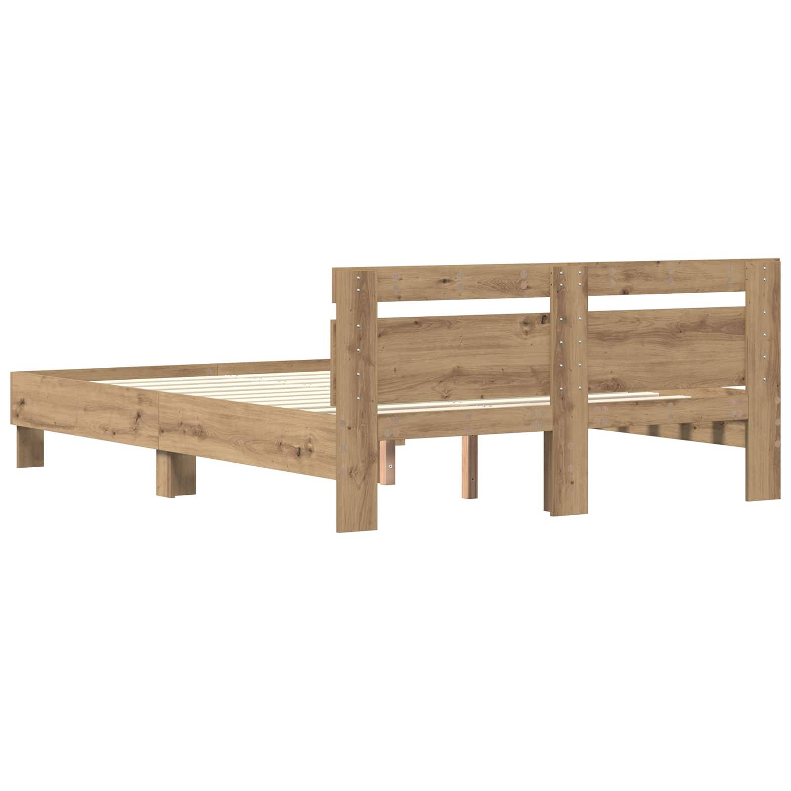 Σκελετός Κρεβατιού Artisan Oak 120 x 200 cm Επεξεργασμένο ξύλο