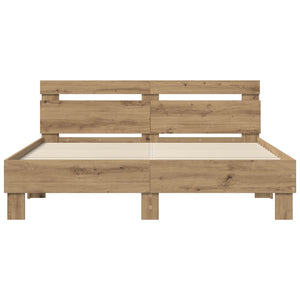 Σκελετός Κρεβατιού Artisan Oak 120 x 200 cm Επεξεργασμένο Ξύλο
