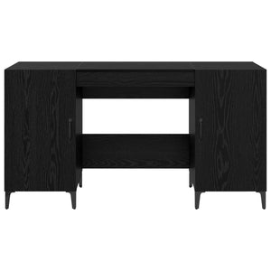 Γραφείο Μαύρη Οξυά Επεξεργασμένο Ξύλο 140 x 50 x 75 εκ.