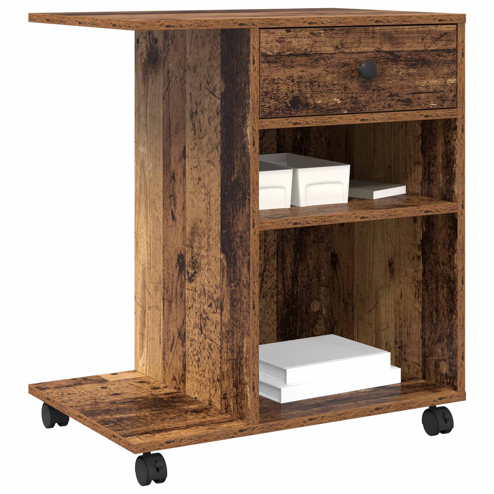 Σταντ Εκτυπωτή Παλιό ξύλο 60 x 40 x 68.5 εκ. Επεξεργασμένο ξύλο - Pakobazaar