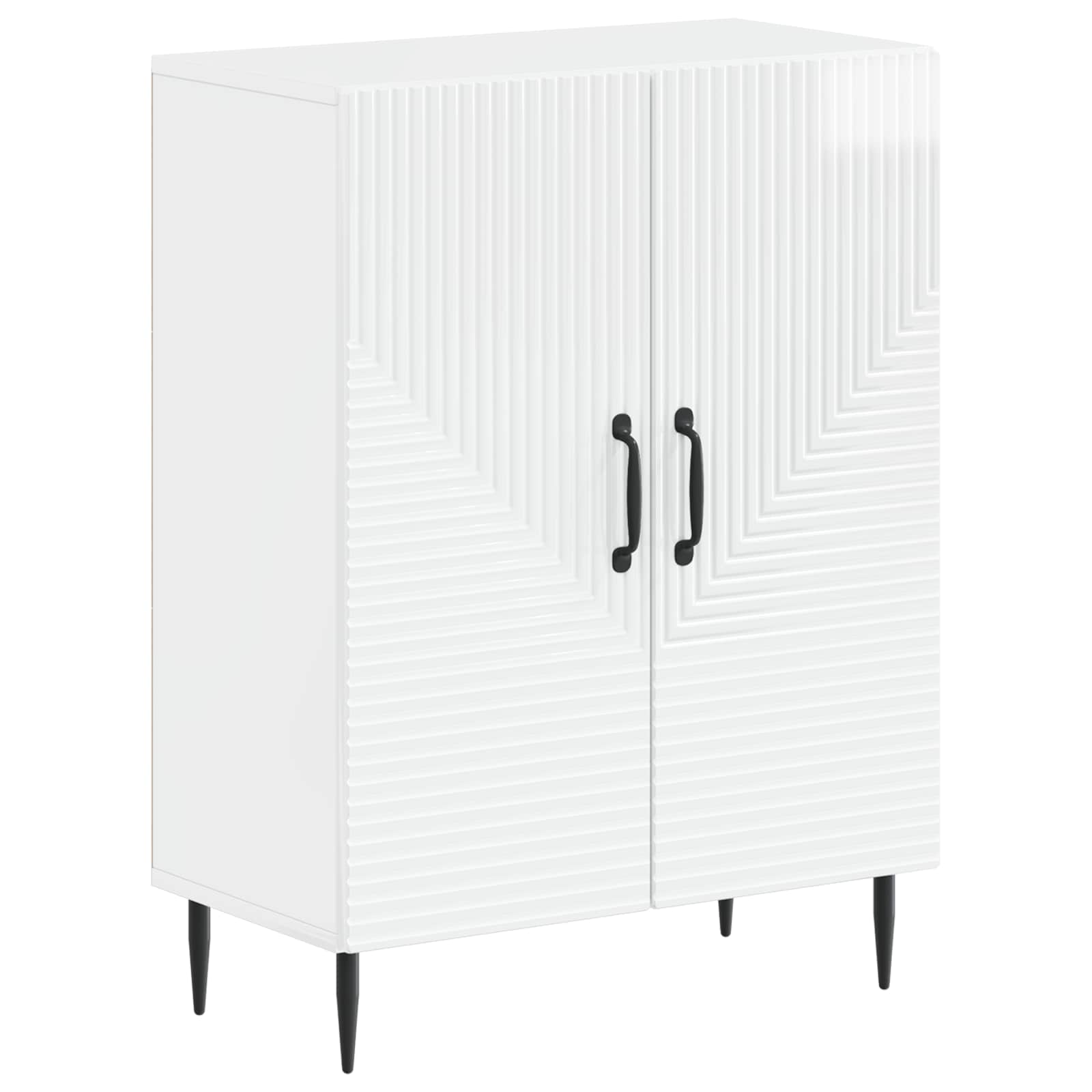 Σετ Ντουλαπιών Μπάνιου 2 Τεμαχίων HAARLEM Γυαλιστερό Λευκό - Pakobazaar