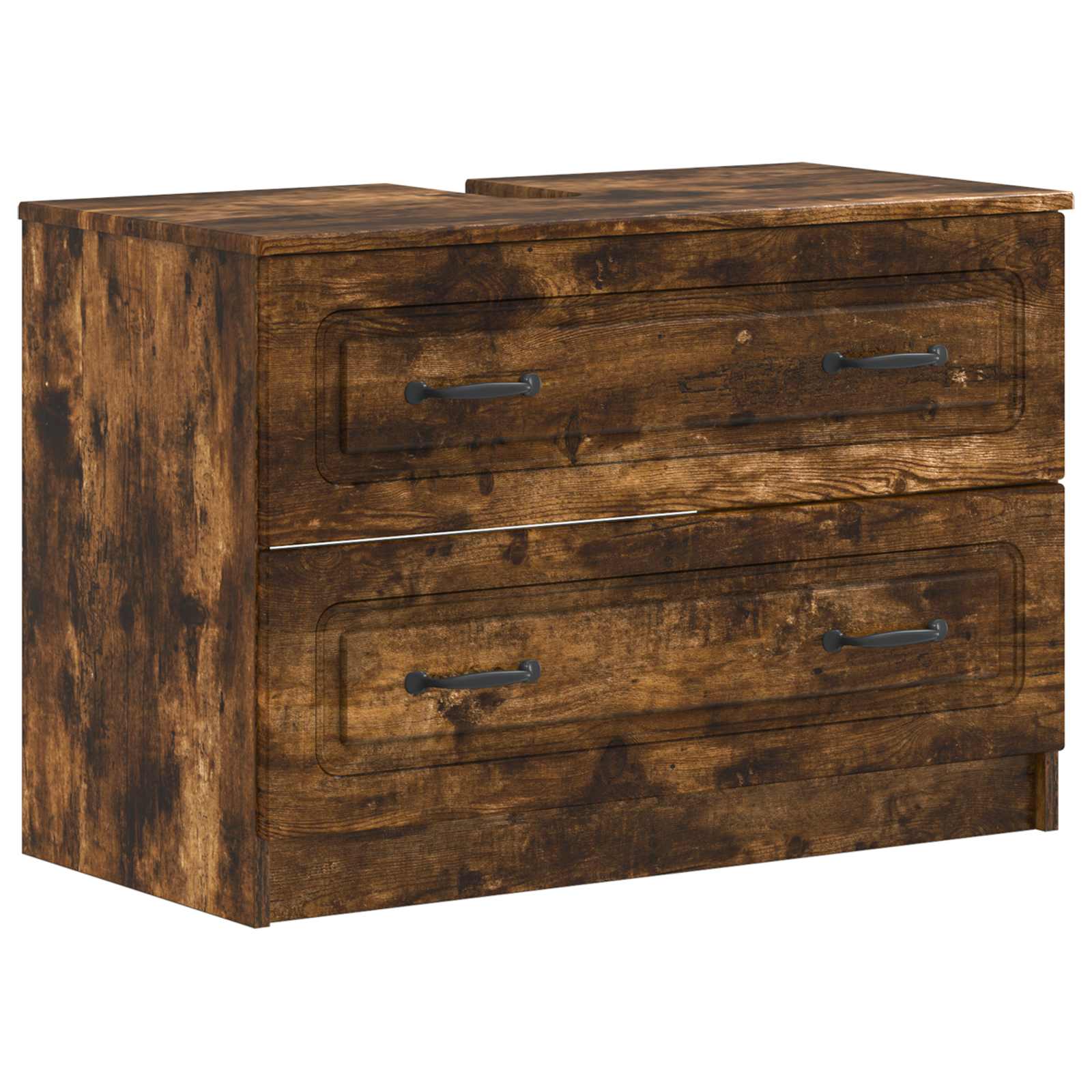 Σετ ντουλαπιών μπάνιου 3 τεμαχίων UTRECHT Καπνισμένο Ξύλο Δρυός - Pakobazaar