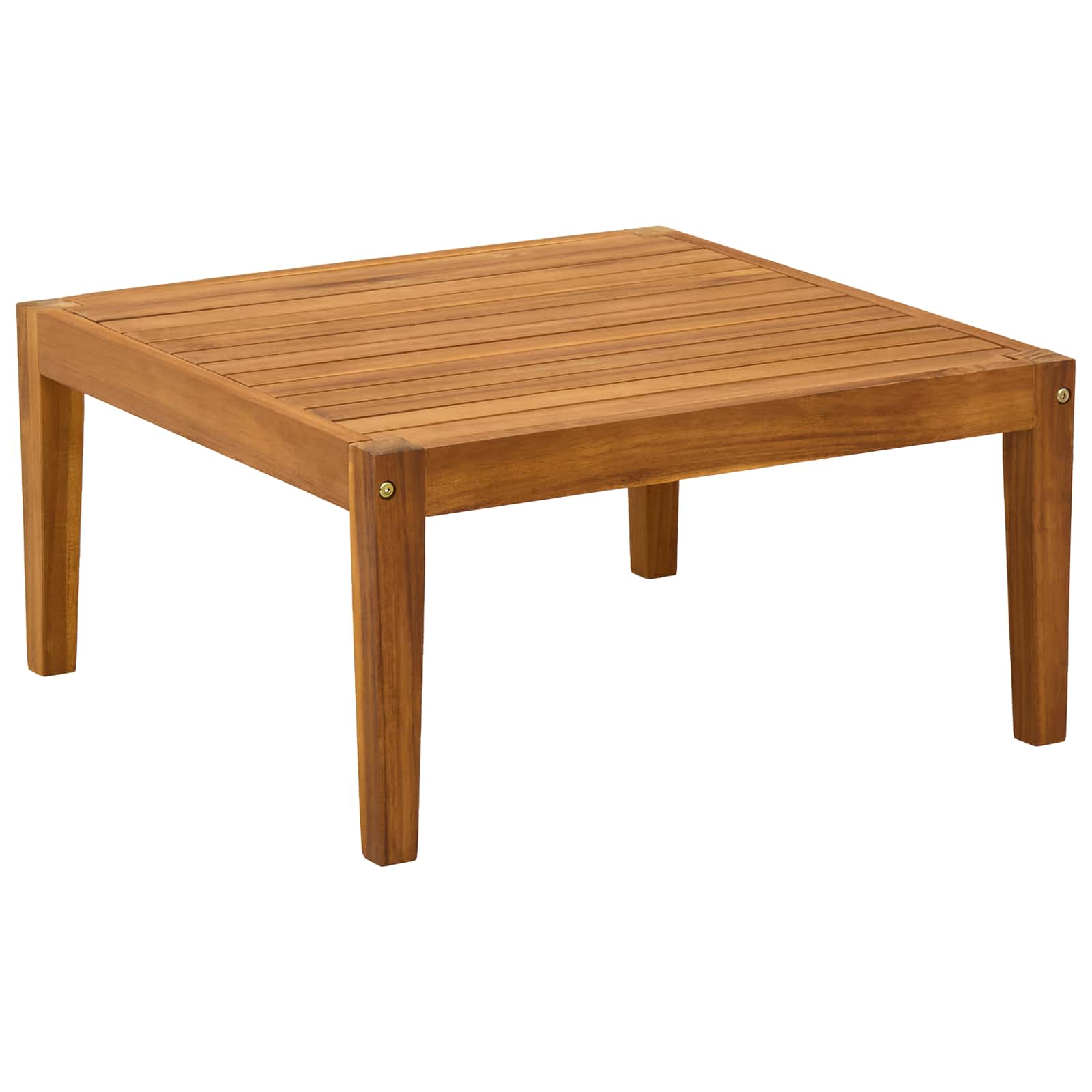 τραπέζι Στερεό Ξύλο Ακακίας Φυσικό 60 x 60 x 30 cm - Pakobazaar