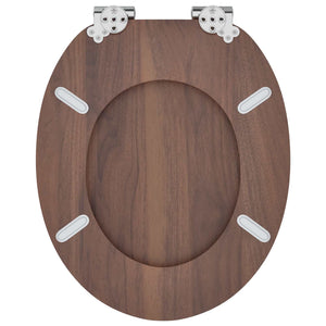 Μαλακή κλειστή λεκάνη Καφέ 44 x 38 εκ. Πίνακας MDF - Pakobazaar