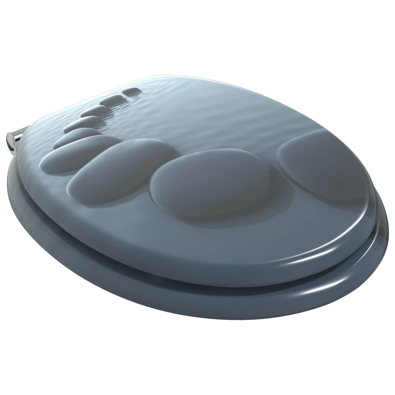 Μαλακή κλειστή λεκάνη Γκρι 44 x 38 εκ. Πίνακας MDF - Pakobazaar