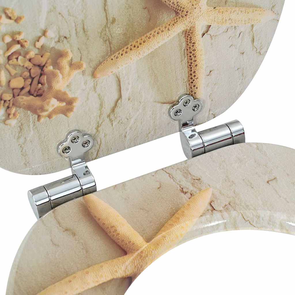 Μαλακή κλειστή λεκάνη Κίτρινο και Λευκό 44 x 38 εκ. Πίνακας MDF - Pakobazaar