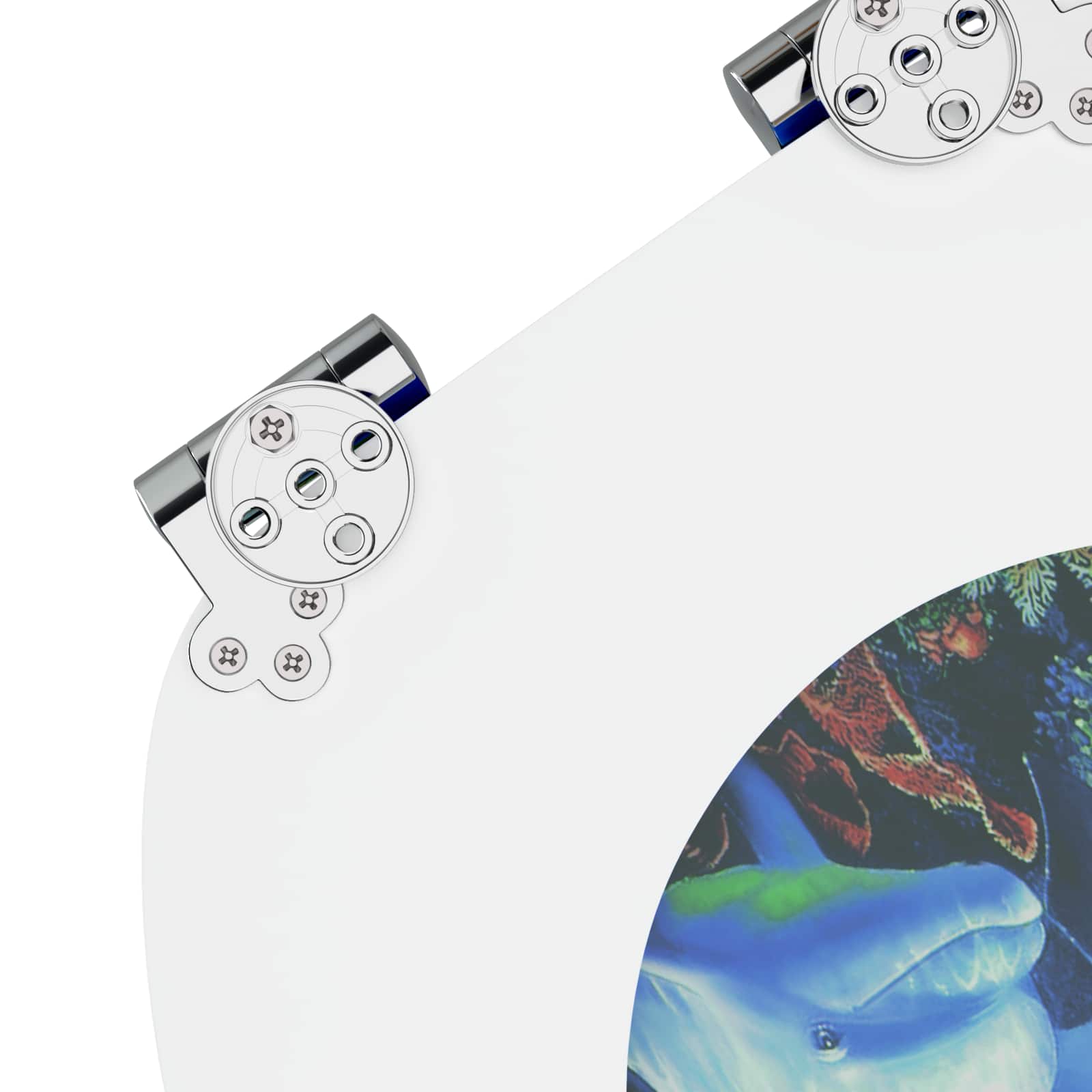 Μαλακή κλειστή λεκάνη Μπλε 44 x 38 εκ. Πίνακας MDF - Pakobazaar