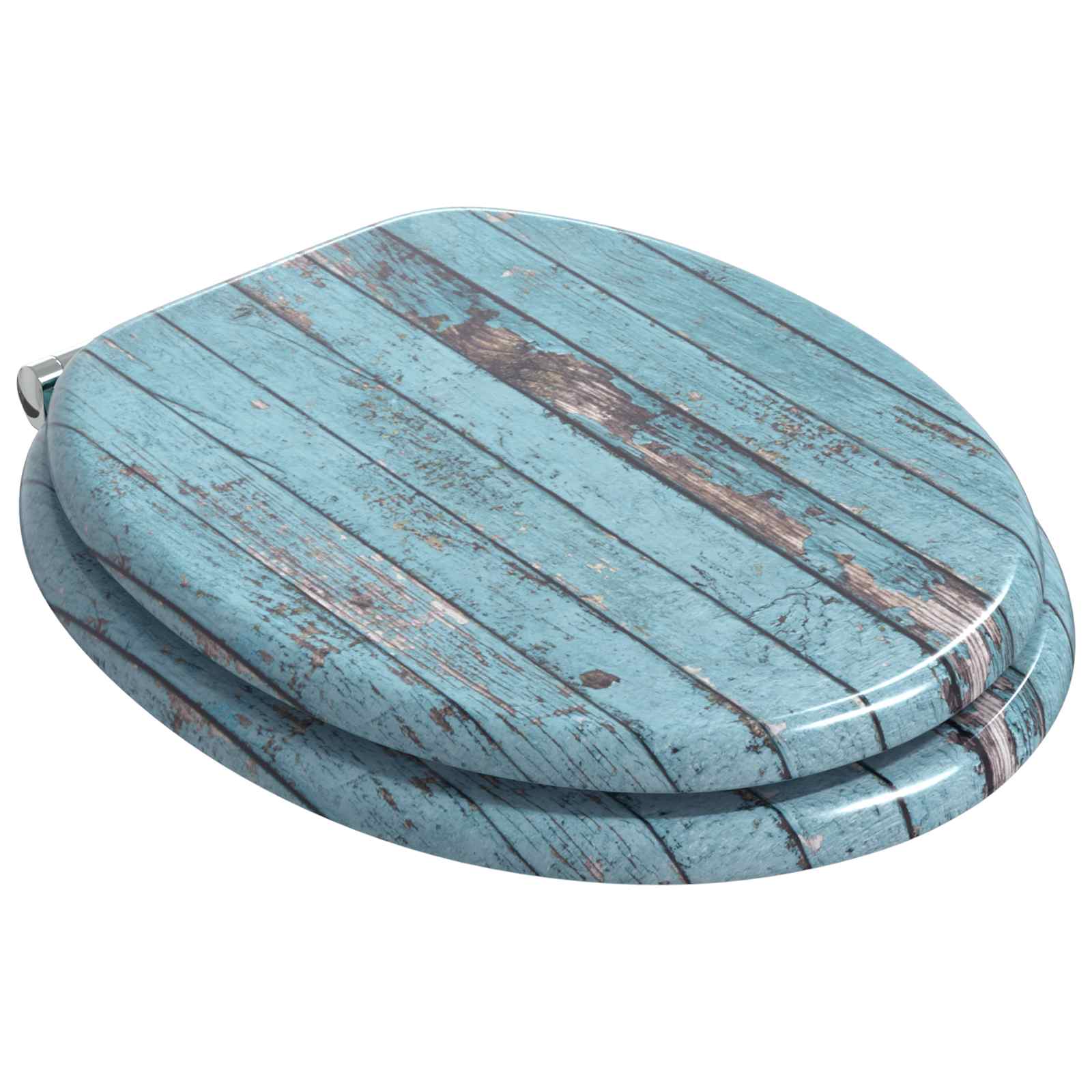 Μαλακή κλειστή λεκάνη Μπλε 44 x 38 εκ. Πίνακας MDF - Pakobazaar