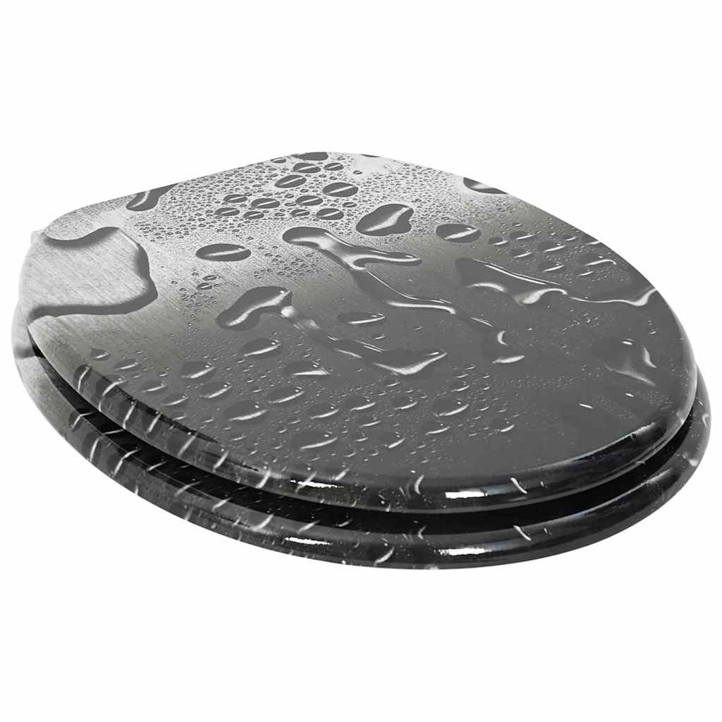 Μαλακή κλειστή λεκάνη Γκρι 44 x 38 εκ. Πίνακας MDF - Pakobazaar