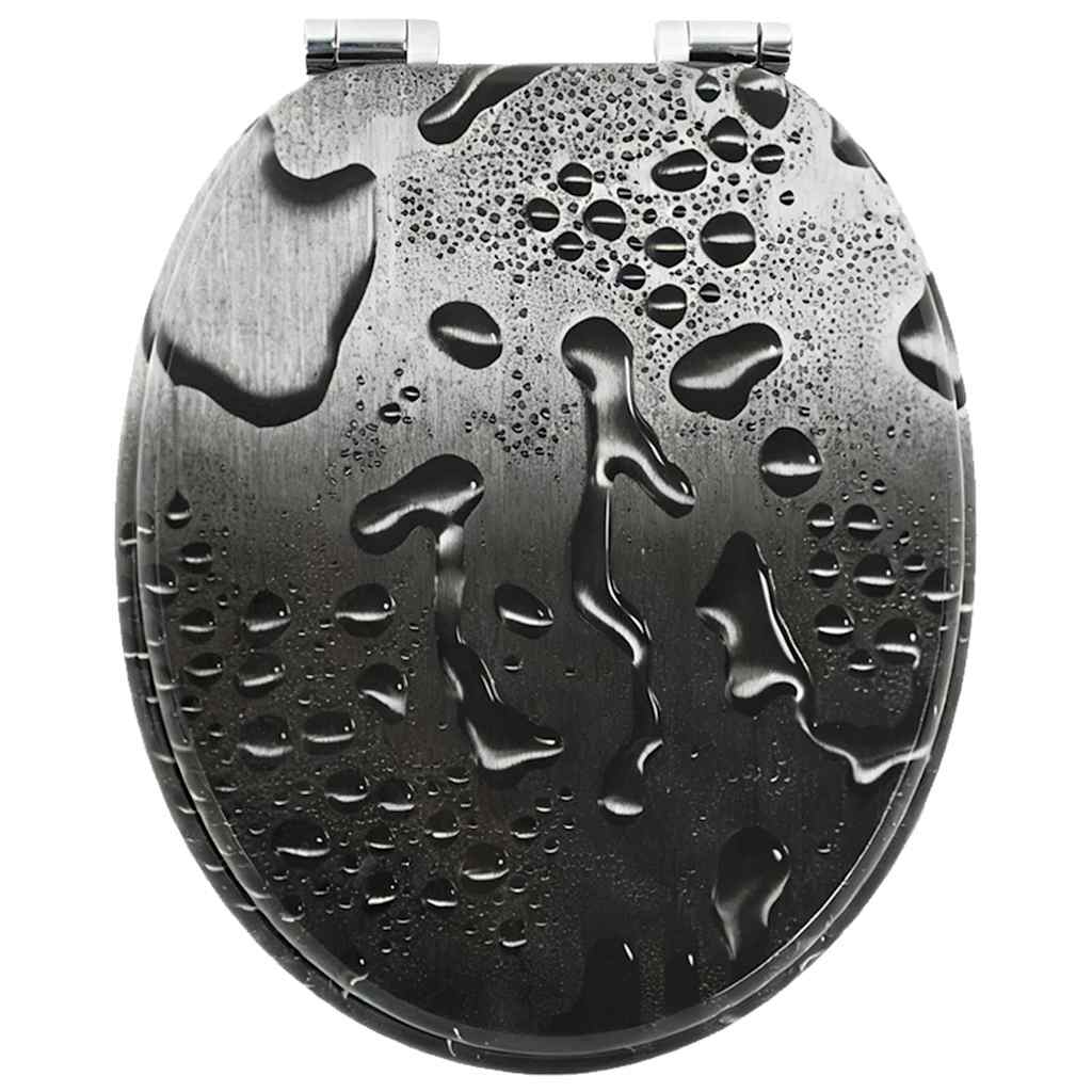 Μαλακή κλειστή λεκάνη Γκρι 44 x 38 εκ. Πίνακας MDF - Pakobazaar