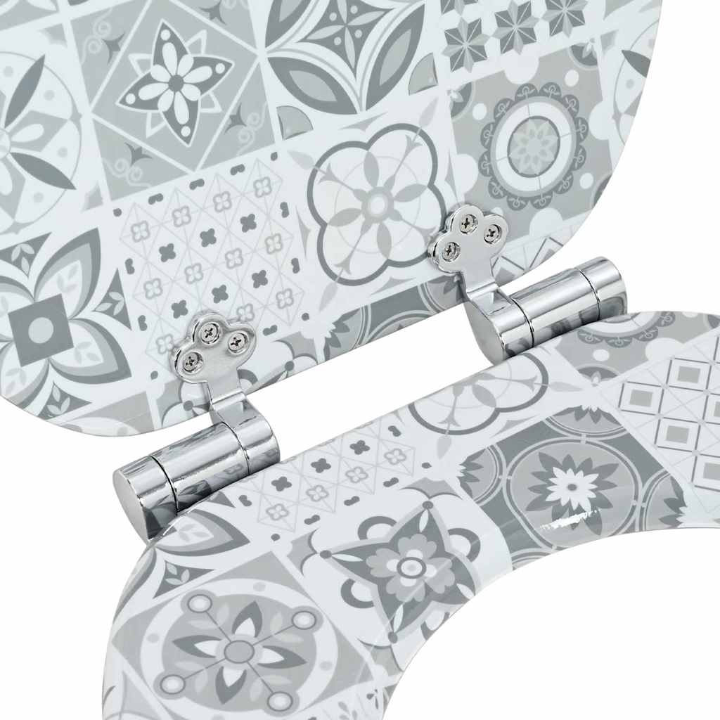 Μαλακή κλειστή λεκάνη Μπλε και Λευκό Πορσελάνη 44 x 38 εκ. - Pakobazaar