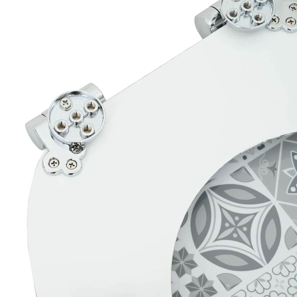 Μαλακή κλειστή λεκάνη Μπλε και Λευκό Πορσελάνη 44 x 38 εκ. - Pakobazaar