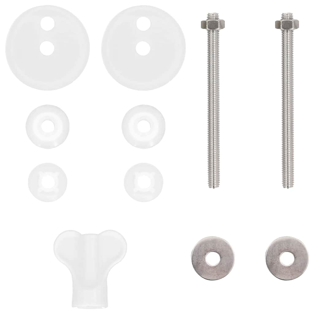 Μαλακή κλειστή λεκάνη Μπλε και Λευκό Πορσελάνη 44 x 38 εκ. - Pakobazaar