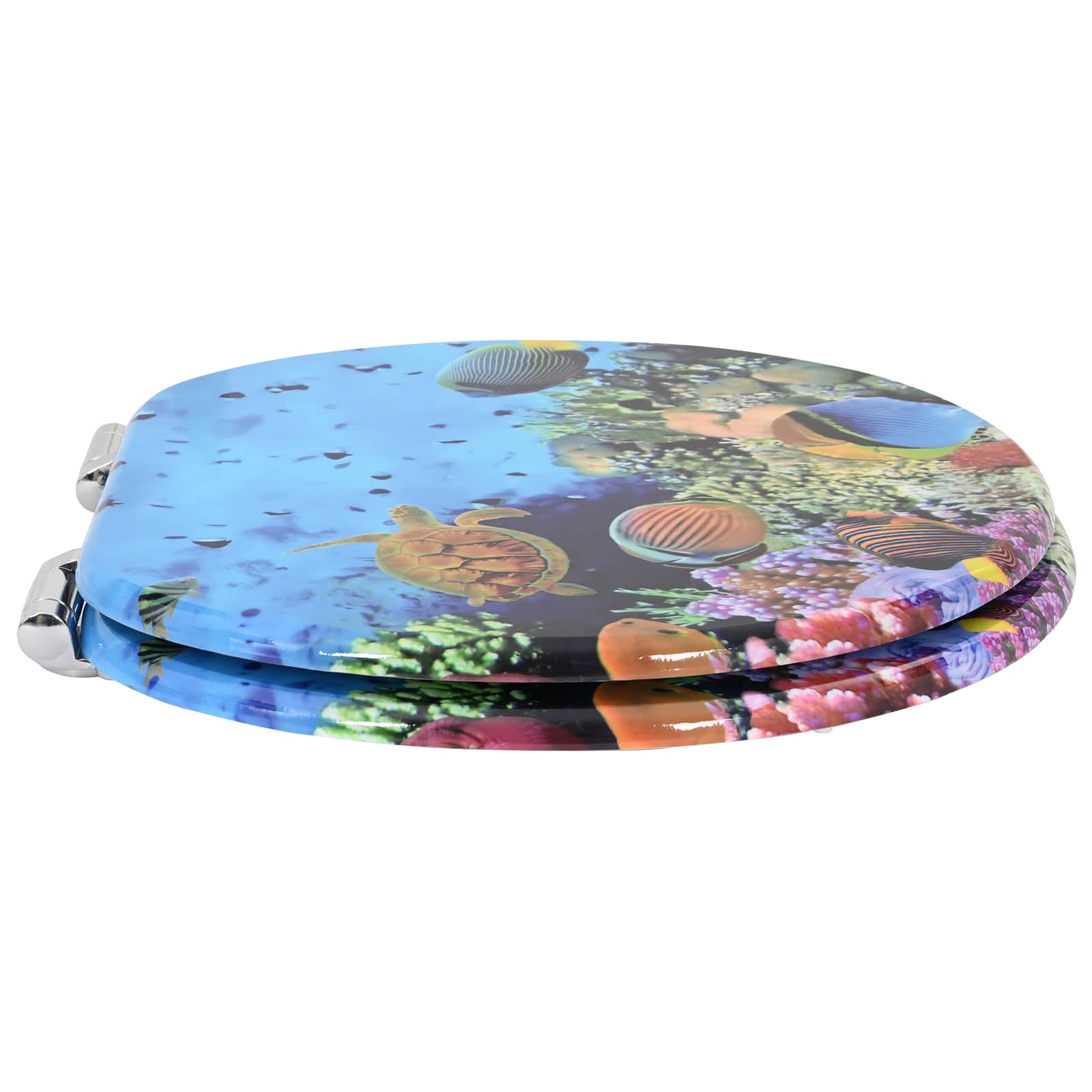 Μαλακή κλειστή λεκάνη Σκούρο Μπλε Θάλασσα 44 x 38 εκ. - Pakobazaar