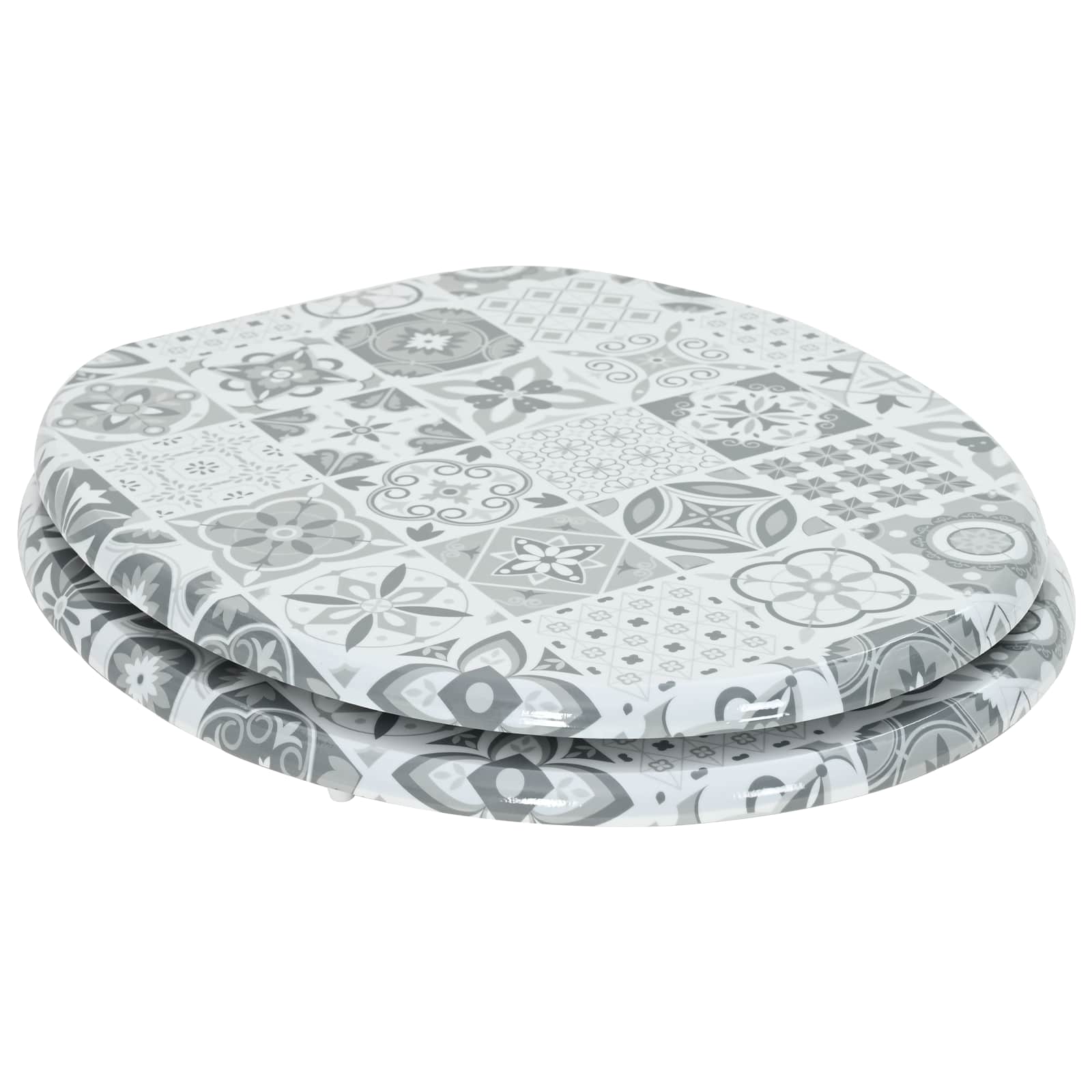 Μαλακή κλειστή λεκάνη Γκρι 44 x 38 εκ. Πίνακας MDF - Pakobazaar