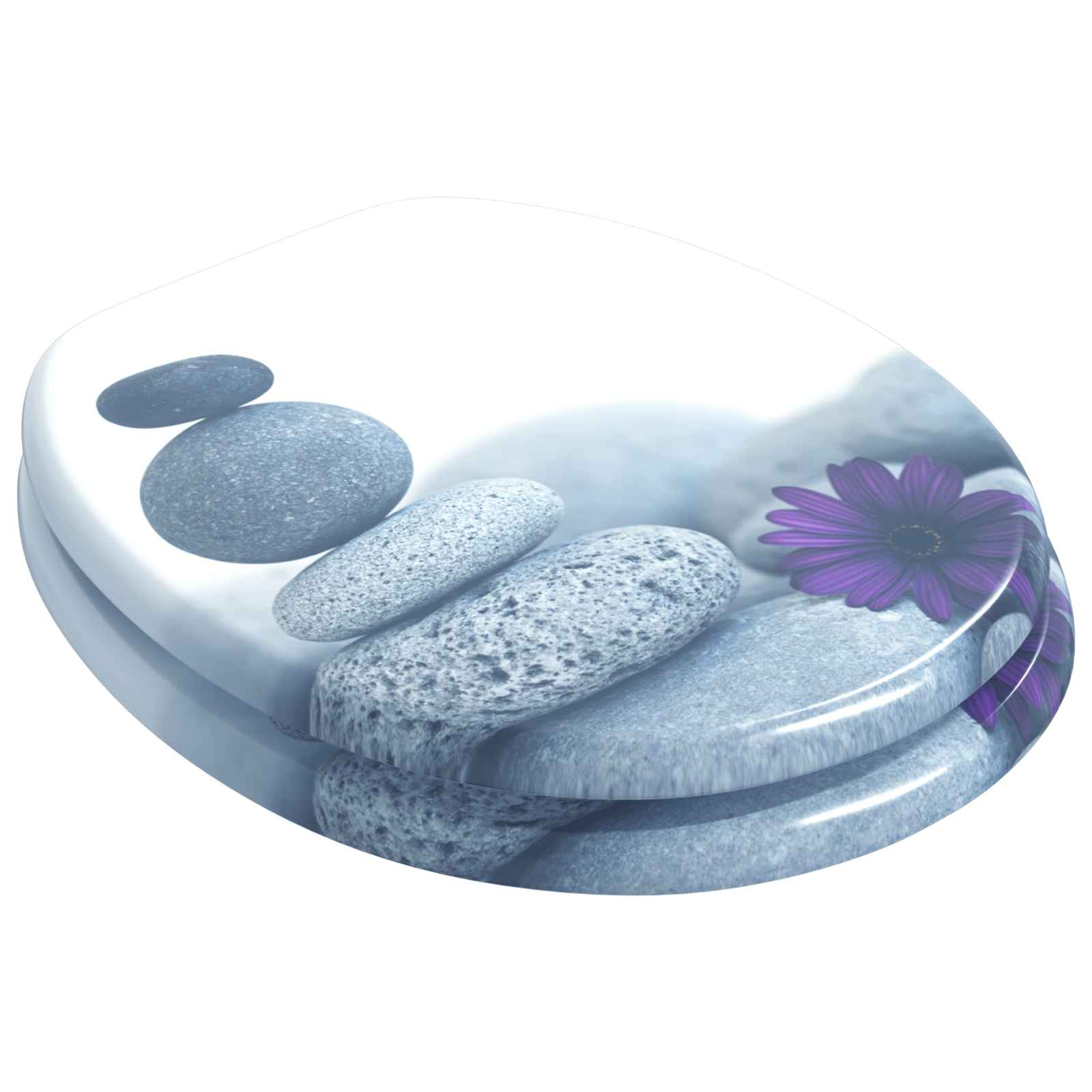 Μαλακή κλειστή λεκάνη Γκρι 44 x 38 εκ. Πίνακας MDF - Pakobazaar