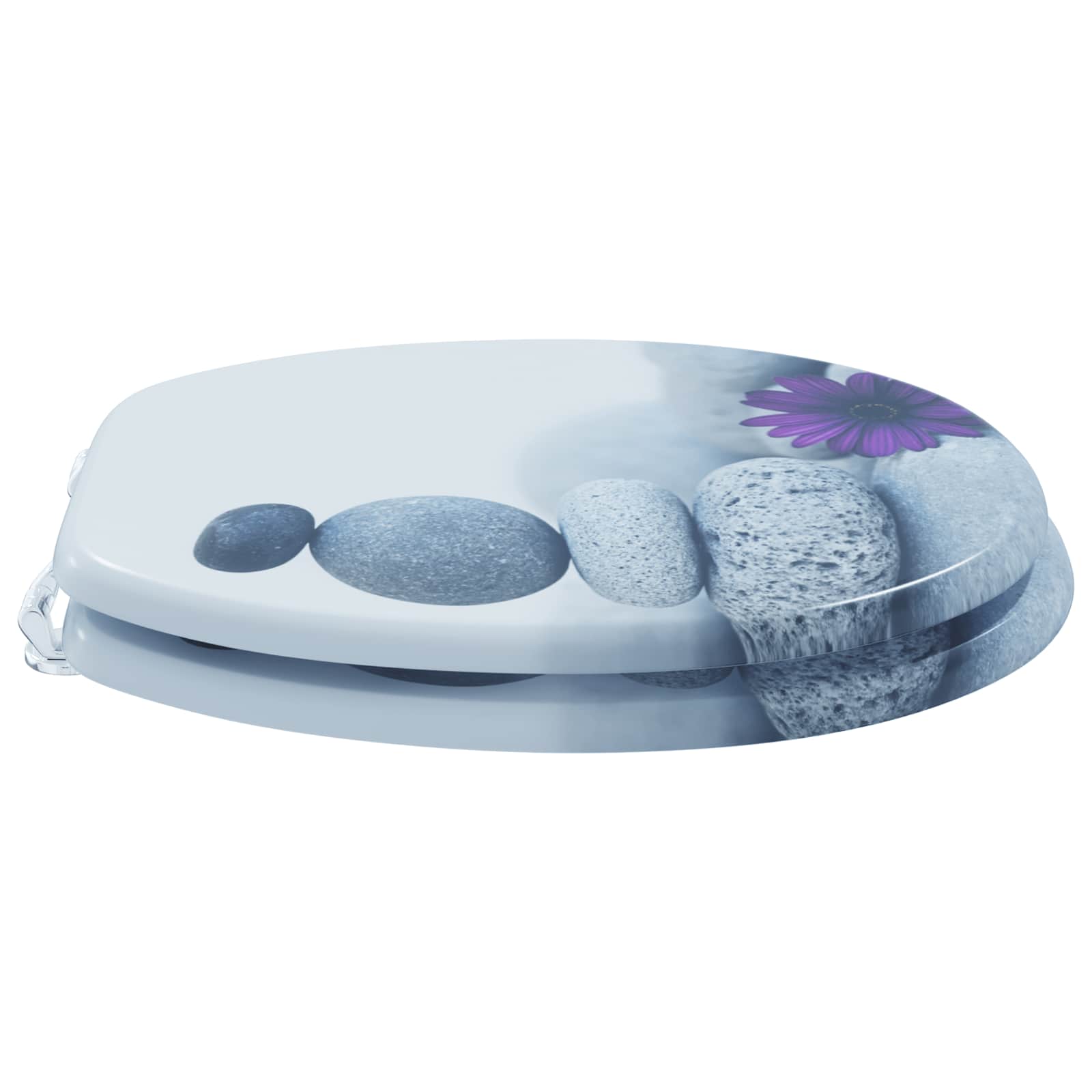 Μαλακή κλειστή λεκάνη Γκρι 44 x 38 εκ. Πίνακας MDF - Pakobazaar