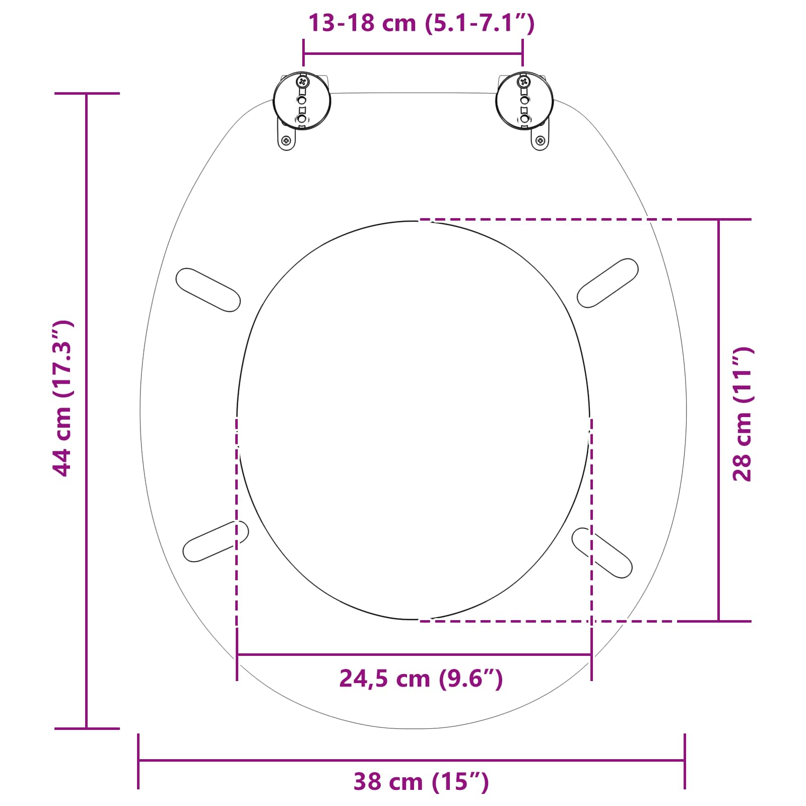 Μαλακή κλειστή λεκάνη Γκρι 44 x 38 εκ. Πίνακας MDF - Pakobazaar