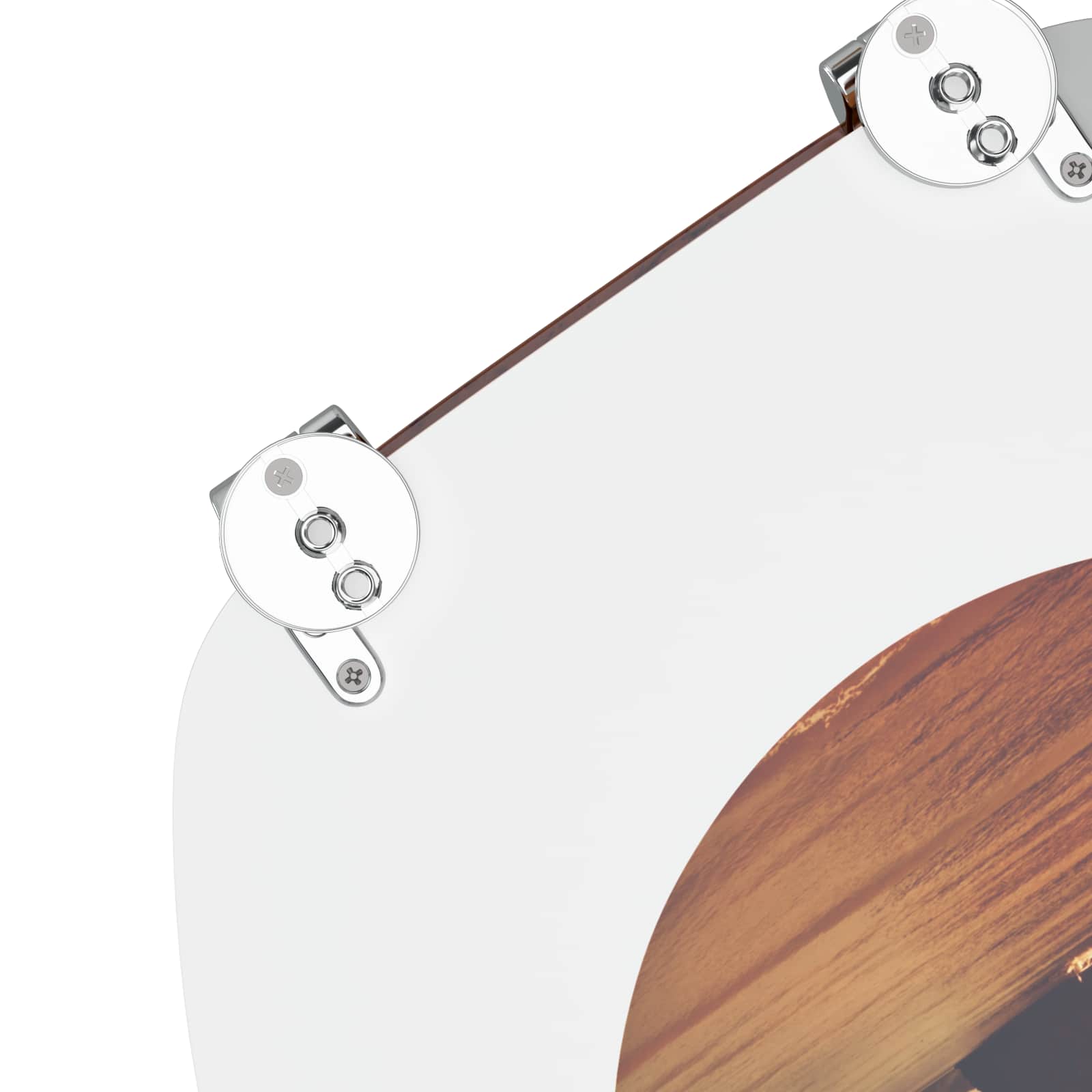 Μαλακή κλειστή λεκάνη Πορτοκαλί 44 x 38 εκ. Πίνακας MDF - Pakobazaar