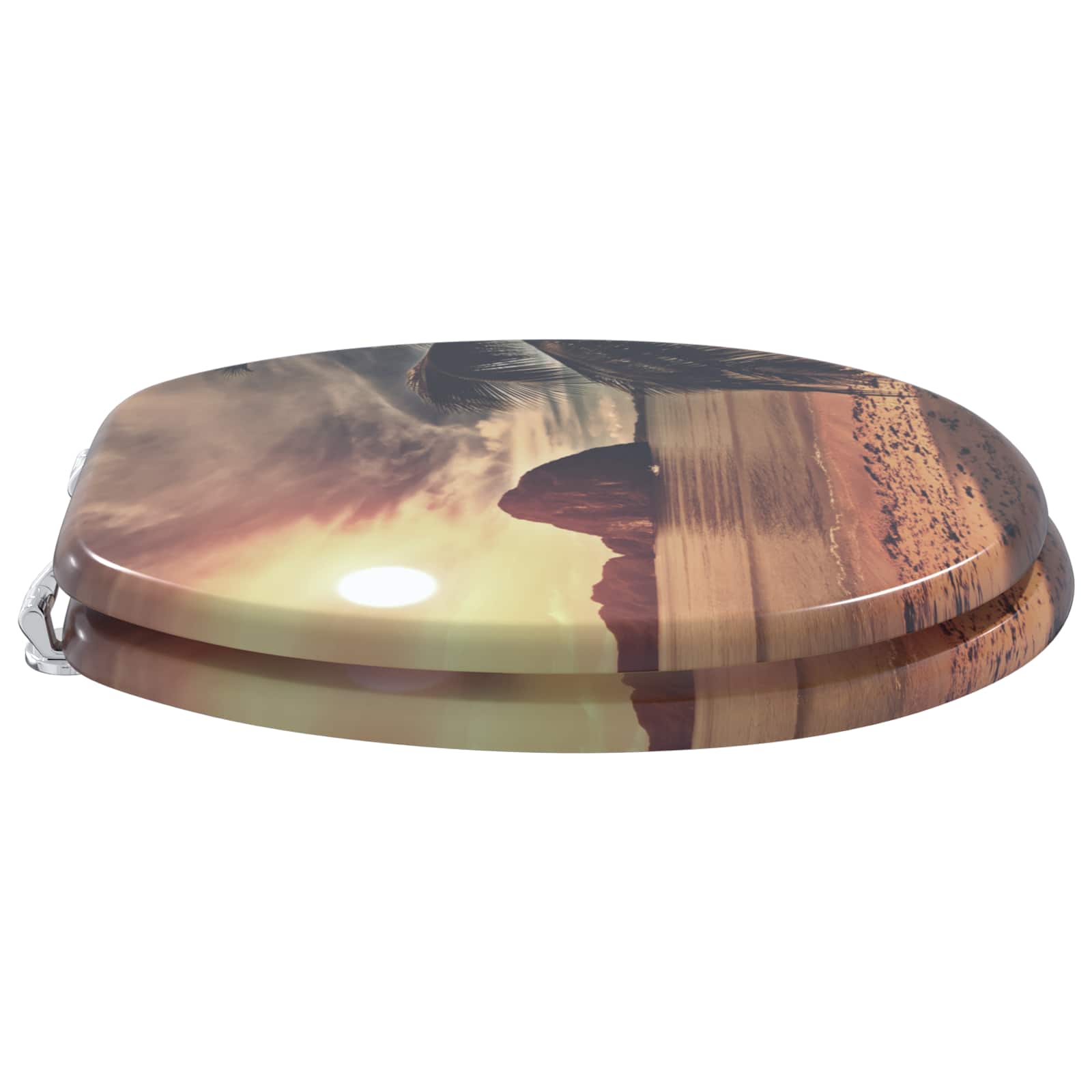 Μαλακή κλειστή λεκάνη Πορτοκαλί 44 x 38 εκ. Πίνακας MDF - Pakobazaar