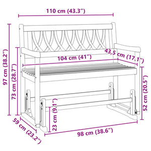 Κήπος Γλόντερ Μπάγκο Φυσικό 110 x 59 x 97 εκ. - Pakobazaar