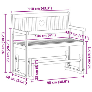 Κήπος Γλόντερ Μπάγκο Φυσικό 110 x 59 x 97 εκ. - Pakobazaar