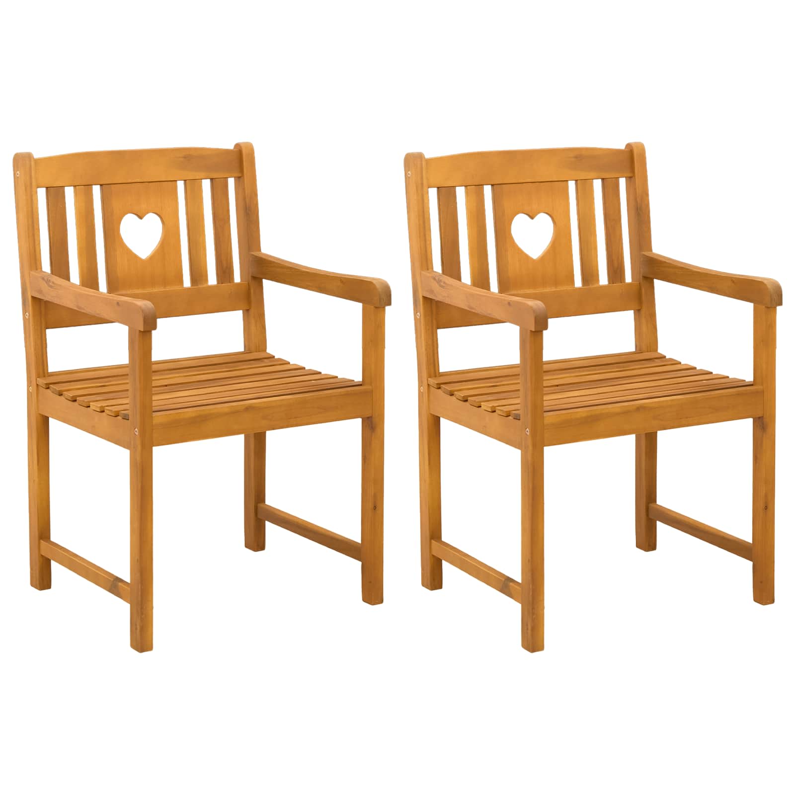 Εξωτερικός πάγκος 2 pcs Φυσικό 56 x 55,5 x 90 εκ. - Pakobazaar