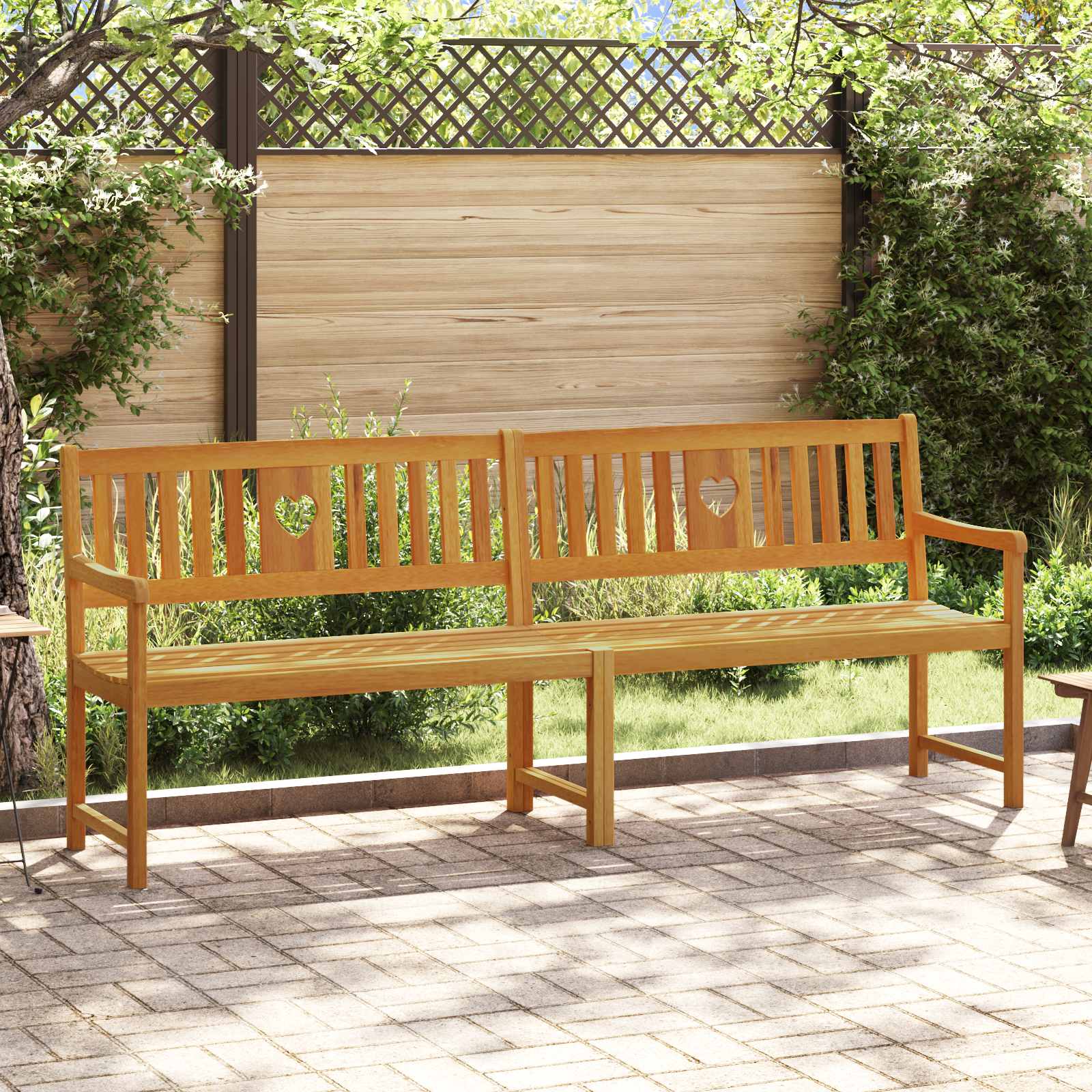 Εξωτερικός πάγκος Φυσικό 220 x 55,5 x 90 εκ. - Pakobazaar