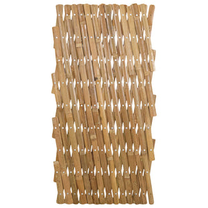 Επεκτάσιμο πλέγμα φράχτη 2 pcs Ανοιχτό καφέ 100 x 105 εκ. - Pakobazaar