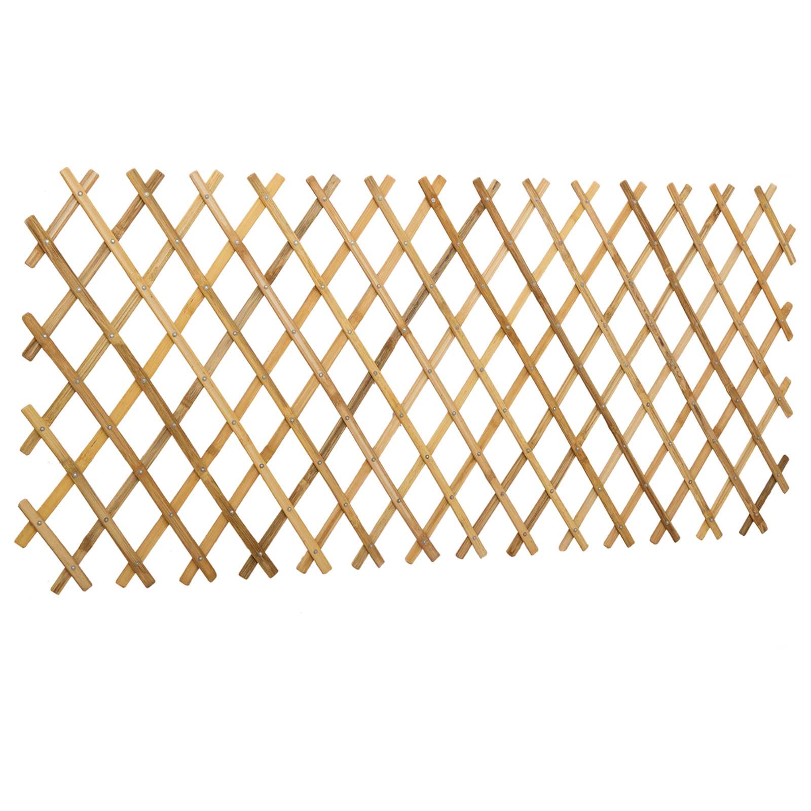 Επεκτάσιμο πλέγμα φράχτη 2 pcs Ανοιχτό καφέ 100 x 105 εκ. - Pakobazaar